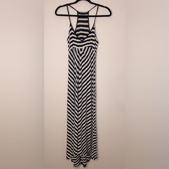 Cals Dresses & Skirts - Boutique Brand-CALS Blue and White Stripped Maxi dress. Size Small. Gently Used